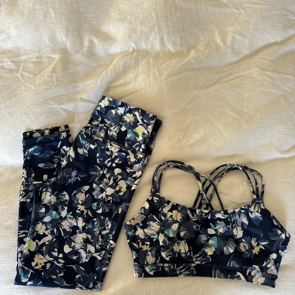 GAP Floral Sports Bra & Leggings
